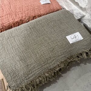 Blanket - Mussola Flow Blanket (Olive Grey)